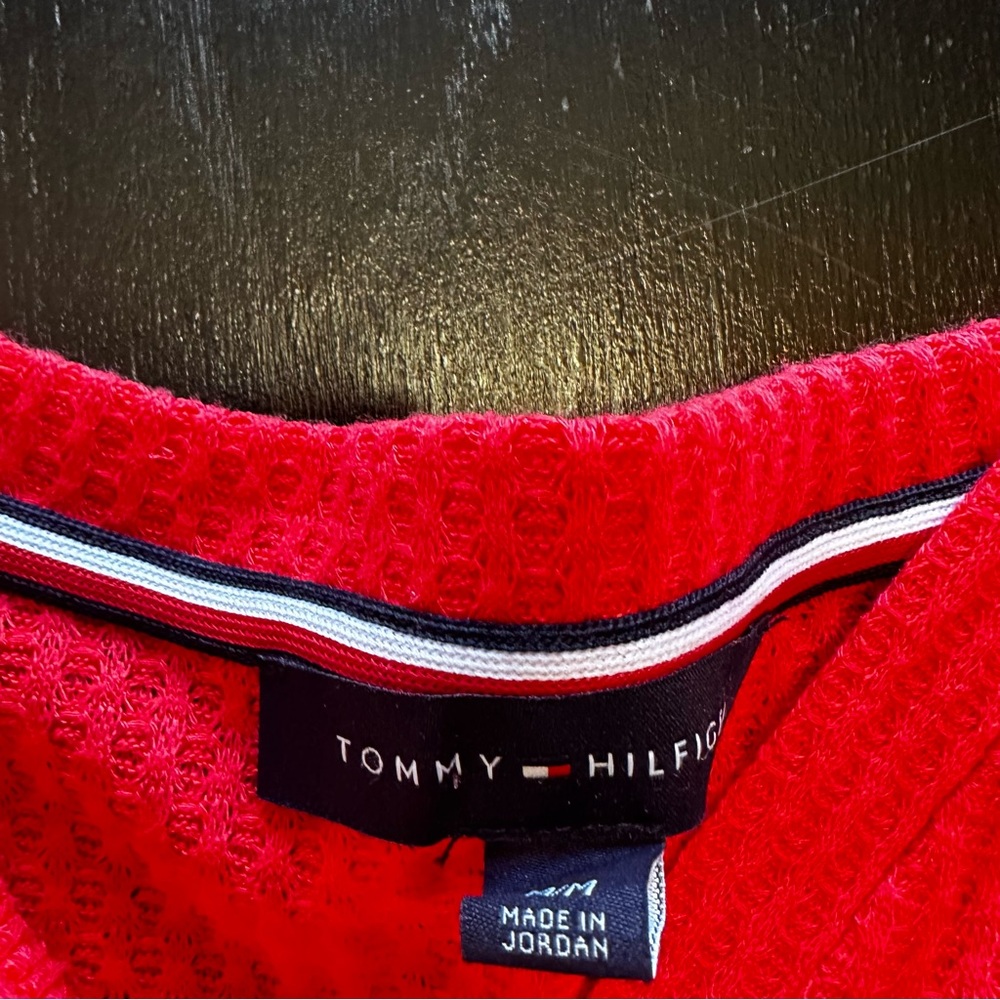Tommy Hilfiger Medium Cardigan Lot Two Pack White and Red Never Worn Long Sleeve - Picture 11 of 12